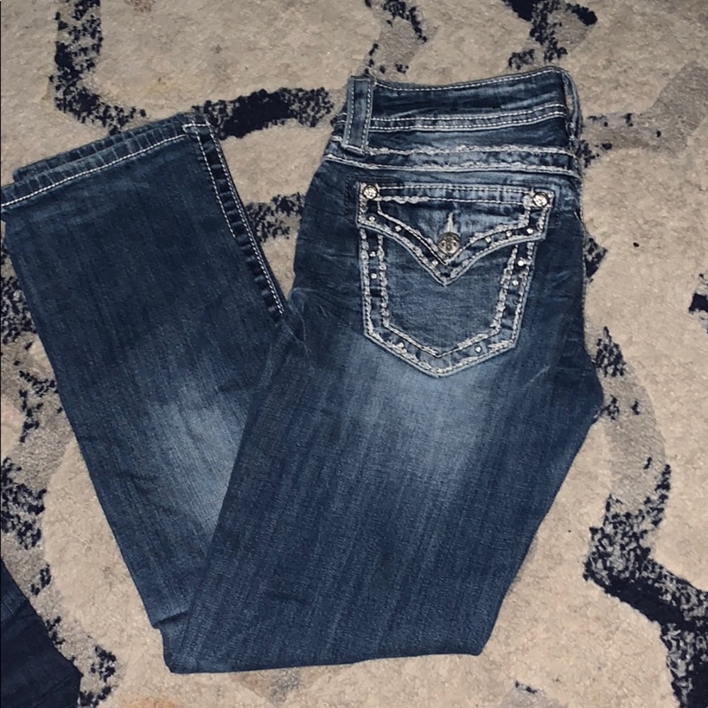 Miss me size 26 cuffed capri